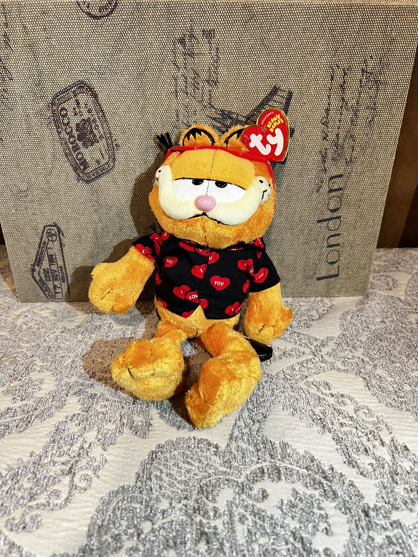 Ty Beanie Babies Happy Valentines Garfield The Cat