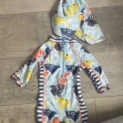 Baby Bathing Suit And Hat
