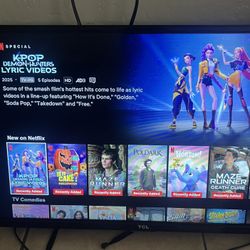 TV- 32 Inch TCL ROKU SMART LED TV- Good Condition 