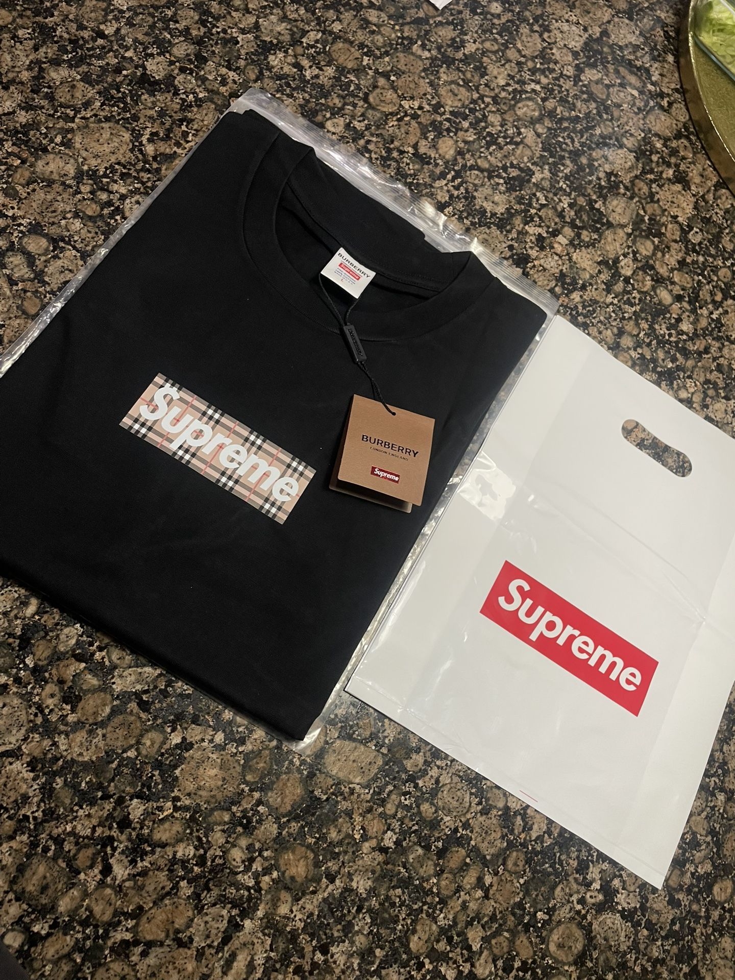 Supreme Burberry Box Logo Tee