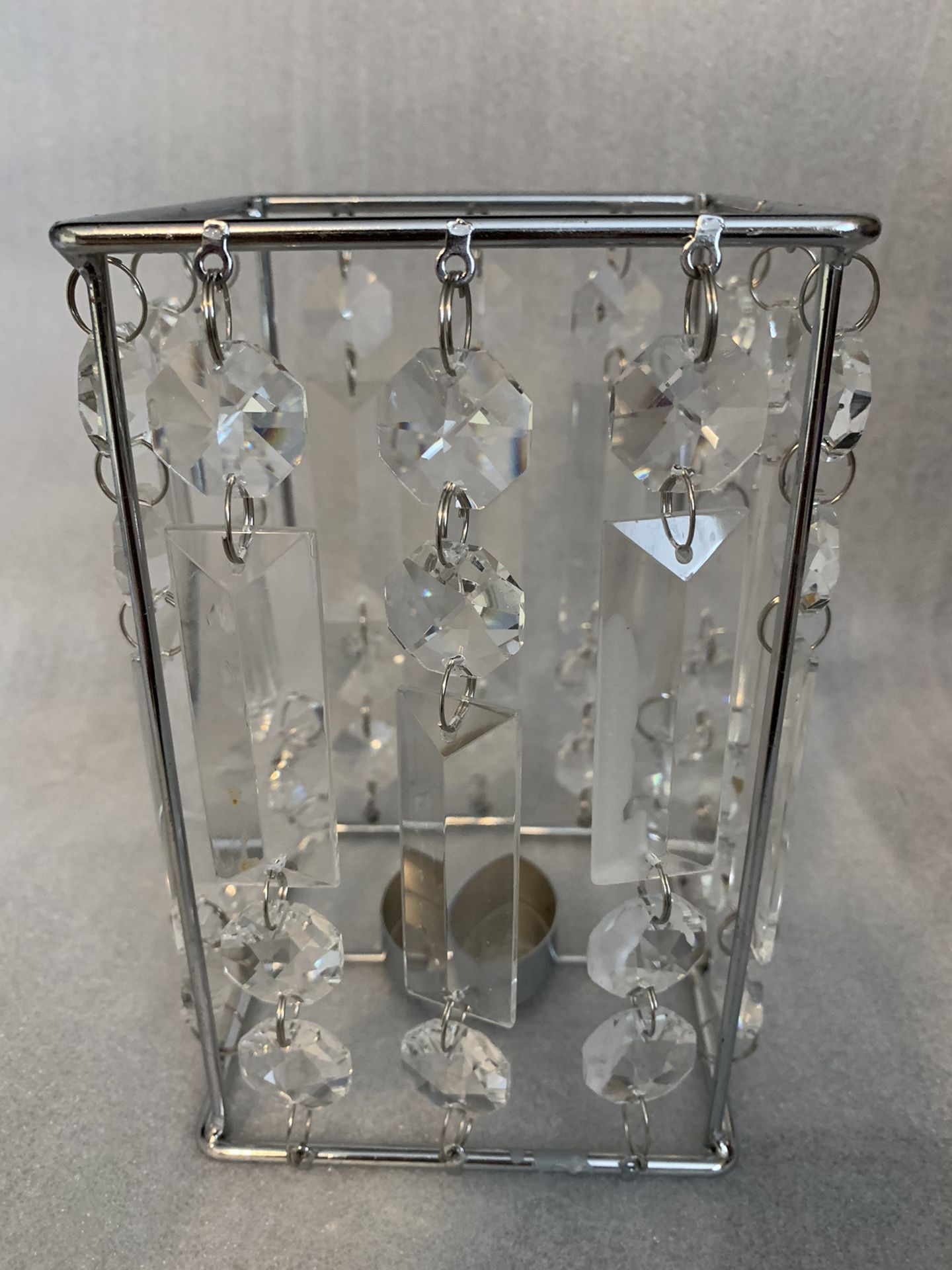 Wedding decor Silver Candle Holder