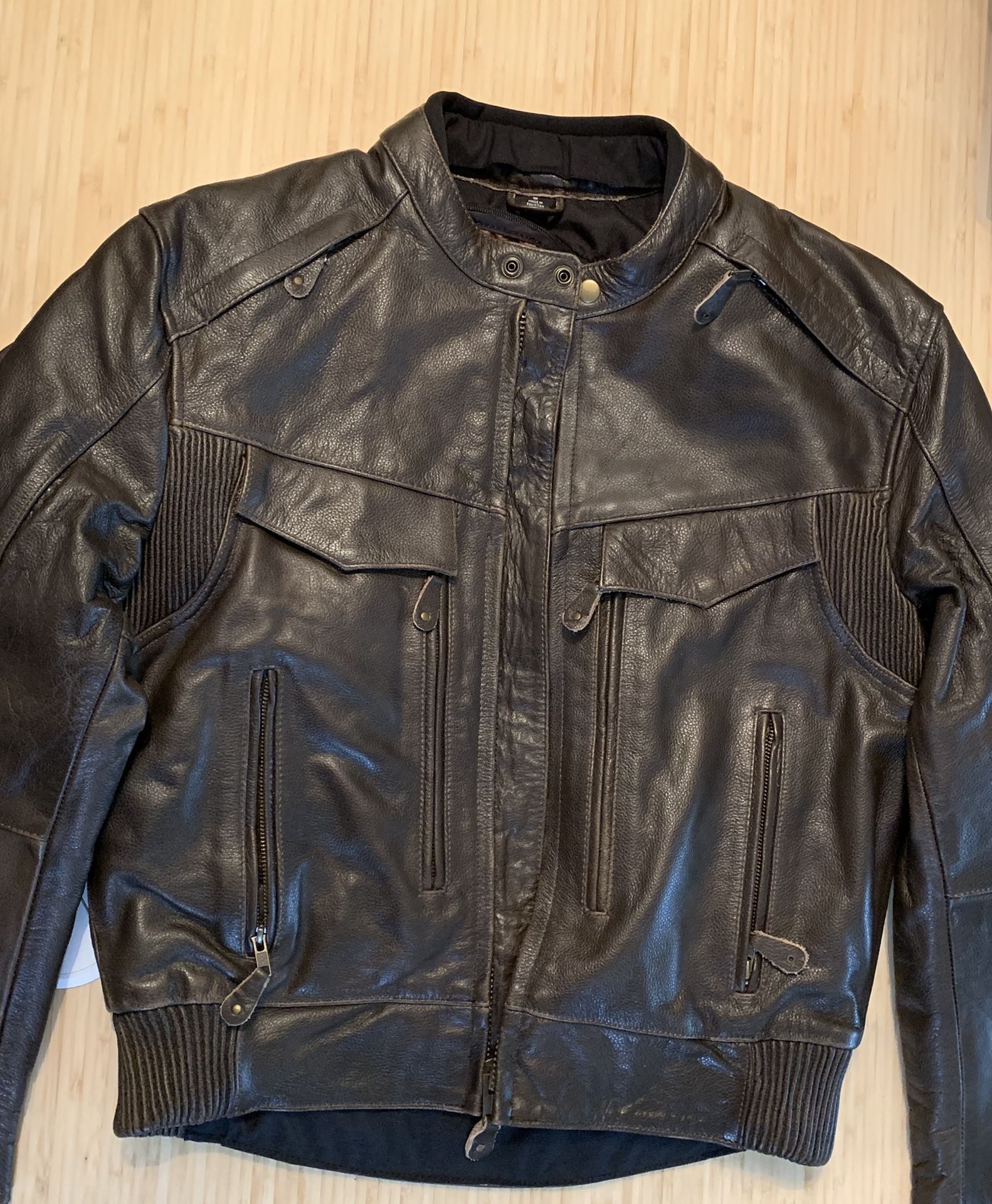 Viking Cycle Leather Motorcycle Jacket