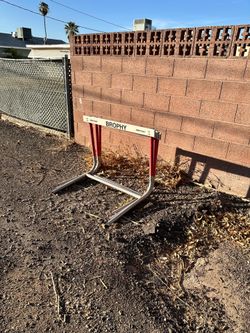 Hurdles for Track Practice.
