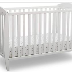 Delta Children Taylor 4-in-1 Convertible Baby Crib & Graco Mattress