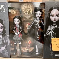 Mattel Monster High Addams Family Dolls NIB