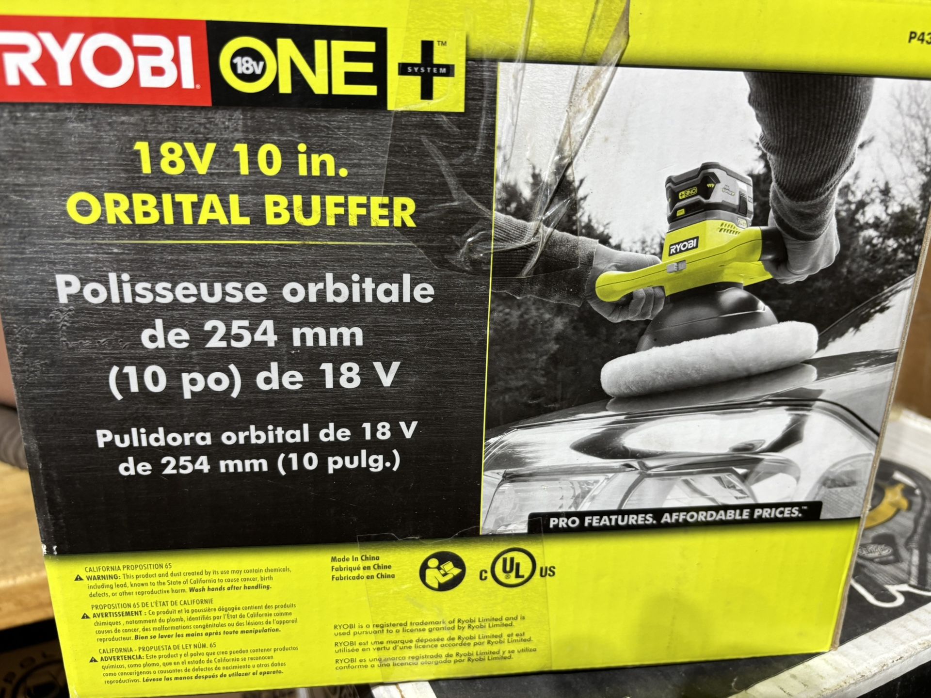 Ryobi P435 ONE + 18V Orbital Buffer