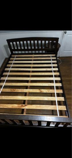 Full size bet frame  and mattress