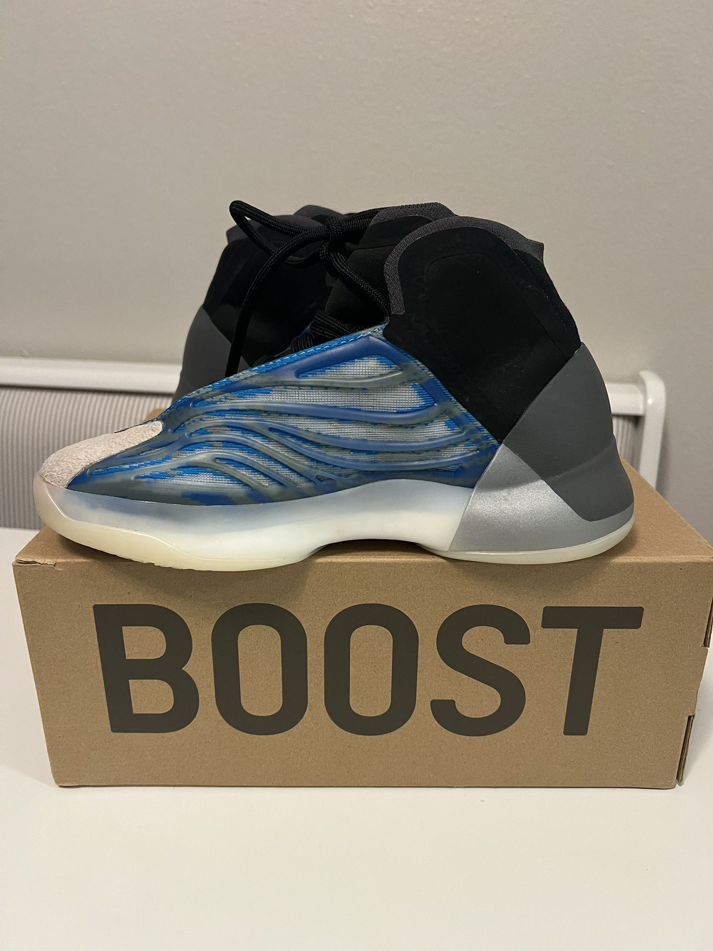 Basketball Shoe Yzy Bsktbl Frozen Blue Stockx Adidas Yeezy QNTM
