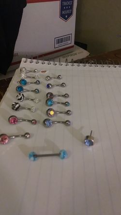 Belly button pendants. New