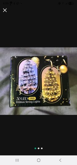 2-pack of 50 LED Ribbon String Lights