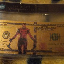 Punisher Gold  Banknote Plated