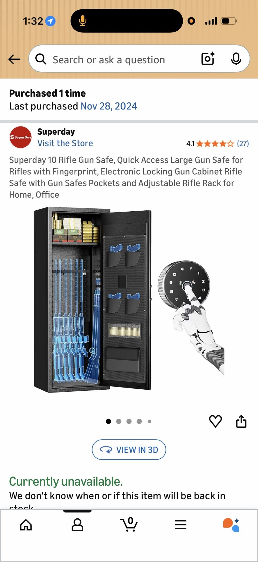Brand new gun safe