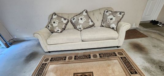 Couch and carpet