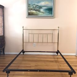  Bed Frame by Dresher. Size Full. Brass.