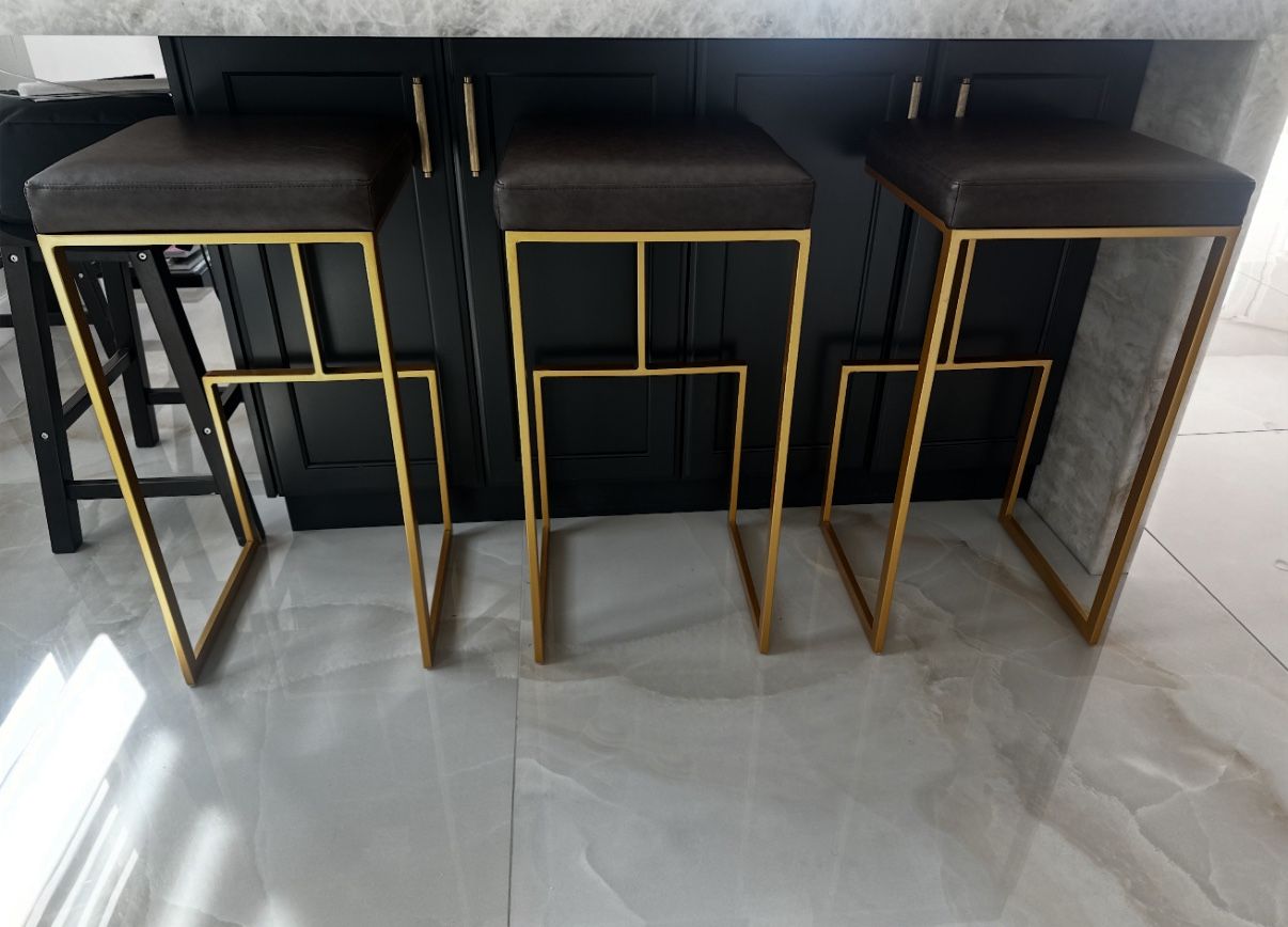 29” H Upholstered Bar Stool Set Of 6