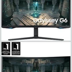 Samsung 27" Odyssey QHD G65B Curved Gaming Monitor, 240Hz, 1ms (GTG)
