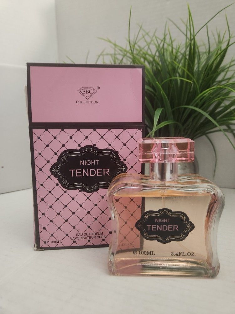 Night Tender Perfume For Women 3.4 fl. oz. Eau de Parfum By EBC Collection Spray Fragrance Open Box.