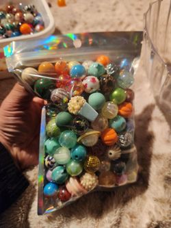 Mixed bag of 16mm acrylic beads