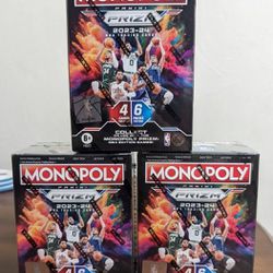 Panini Prizm Monopoly Blaster Box Lot Of 3