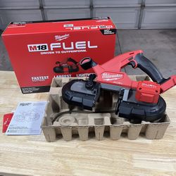 New Milwaukee M18 FUEL 18V Lithium-lon Brushless Cordless Compact Bandsaw (Tool-Only)