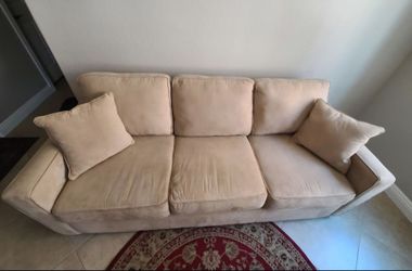 Suede Polyester Couch