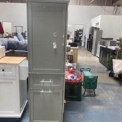 New Assembled Bathroom Storage Cabinet Tall Storage Display Organizer Kitchen Pantry