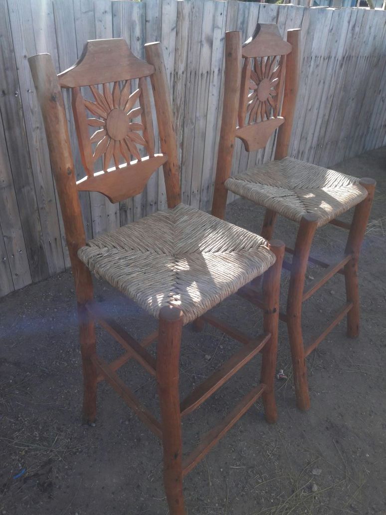 Wooden bar stool