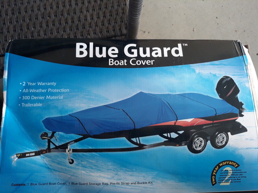 Boat cover available from 14 to 22 feet