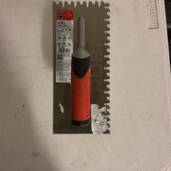 Rubi 5/16 in. Steel Notched Trowel