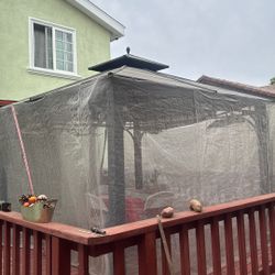 Gazebo Metal 10x10 Black 