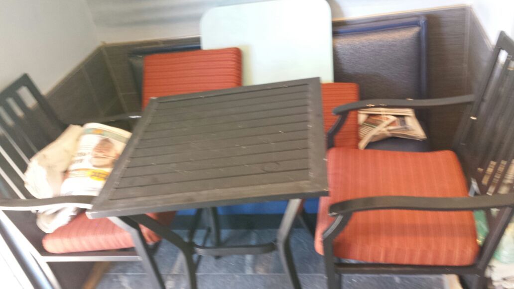 Bistro high top set.