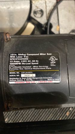 Craftsman Compound Miter Saw with Laser Trac