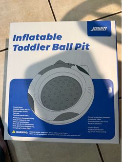 JOSEN 52" Large Ball Pits for Toddlers, Inflatable Baby Ball Pit with Air Pump, Safe Play for Indoor Outdoor new in box $35