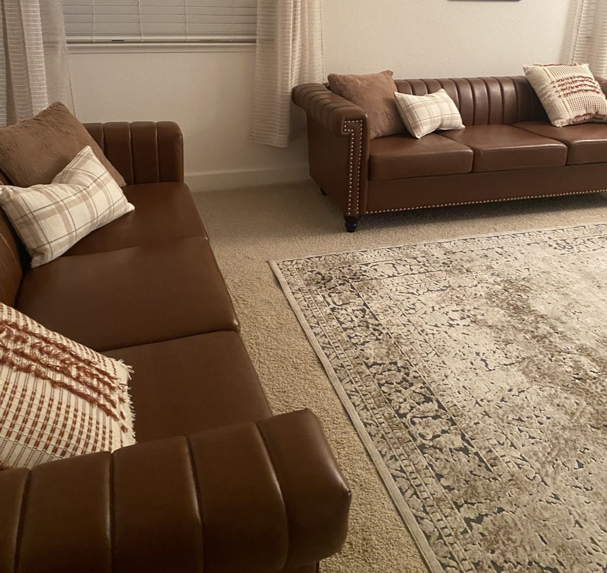 Leather Sofa Set