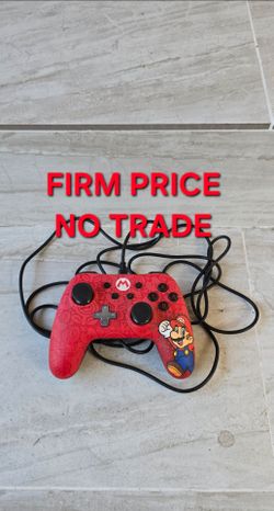 Mario theme Nintendo Switch  Wire Controller, Firm Price, Excellent Condition, No Trade, Read Description For Details