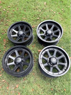 Set of 4 18x9 XD ADDICT Wheels - Matte Black/-12 Offset/6x139.7 Bolt Pattern