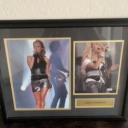 Carrie Underwood ACE-Certified Signed Photo in Frame