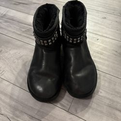 Women’s Black UGG Boots With Metal Studs. Well Loved. Size 7