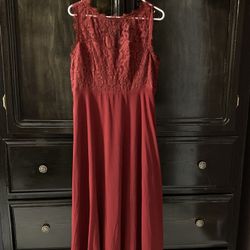 Burgundy Dress