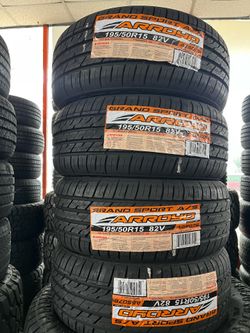 📲195/50:15 vendo set de llantas nuevas arroyo