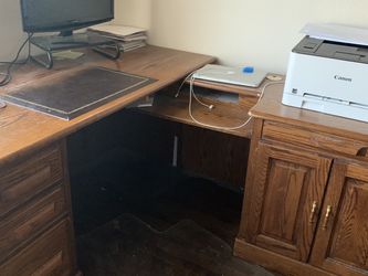 wooden desk