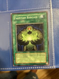 Yu-Gi-Oh Faustian Bargain Spell Card SOVR-EN062