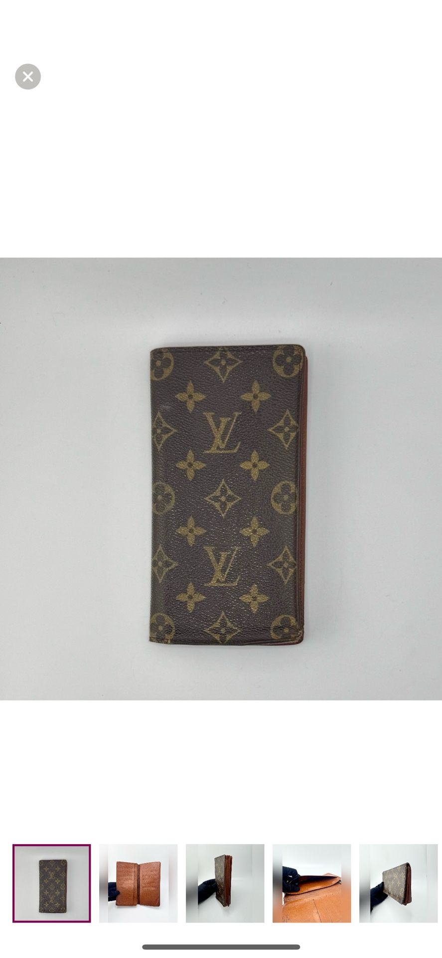 Louis Vuitton Vintage Bifold Checkbook Holder or Organizer