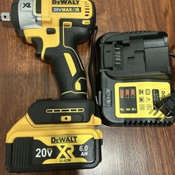 DEWALT DCF880 20V MAX XR Brushless Compact Impact Wrench WITH Battery & Charger