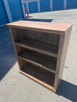 3-Shelf Wooden Bookcase