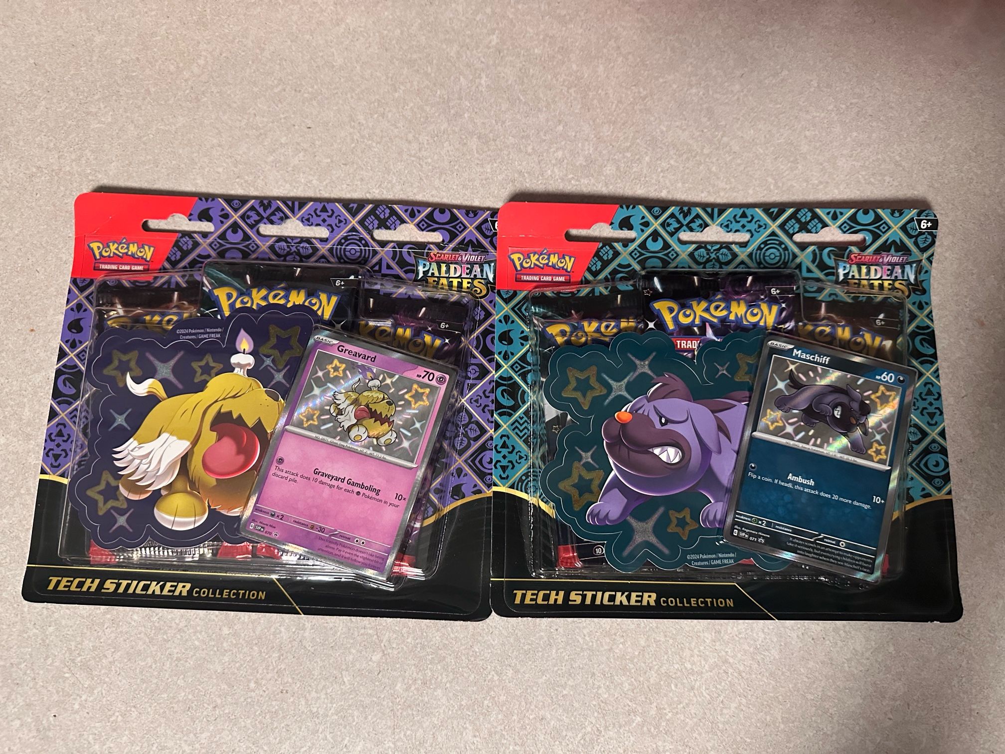 Paldean Fates Tech Stickers (X2) - Sealed