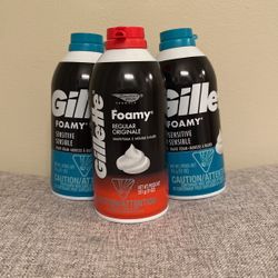 3 Gillette Foamy Shave Foam