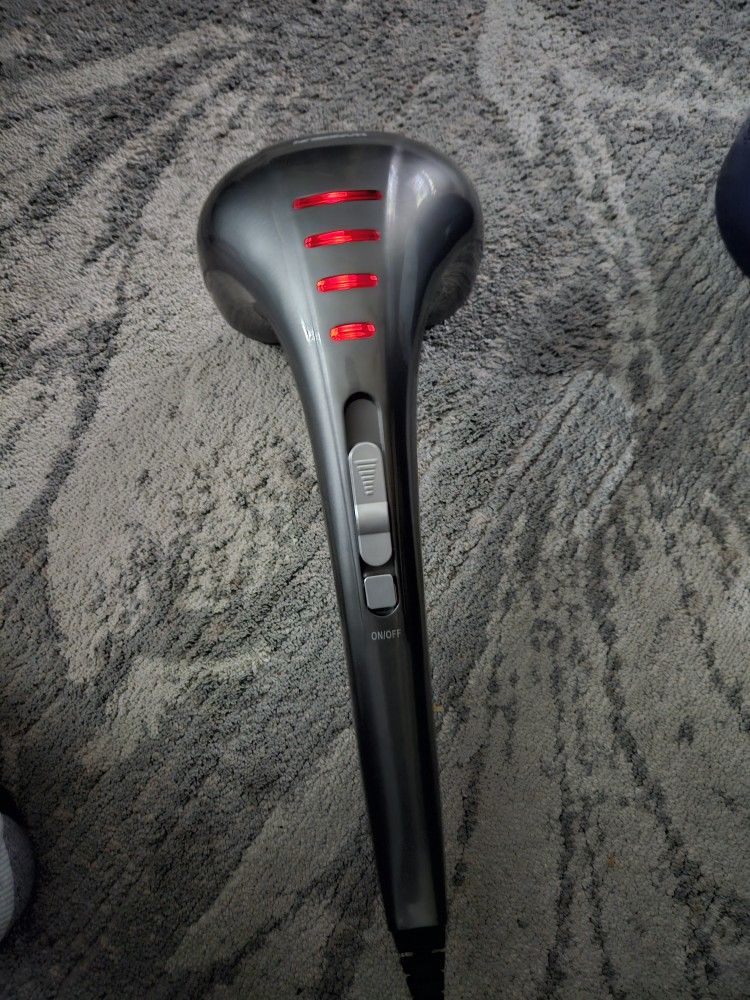 Hangsun Handheld Neck Back Massager for Pain Relief Deep Tissue, Electric Double Head Percussion Massage