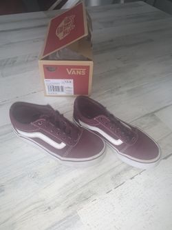 Burgundy vans size 13