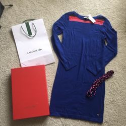 Lacoste dress with belt. Size 36. Xs